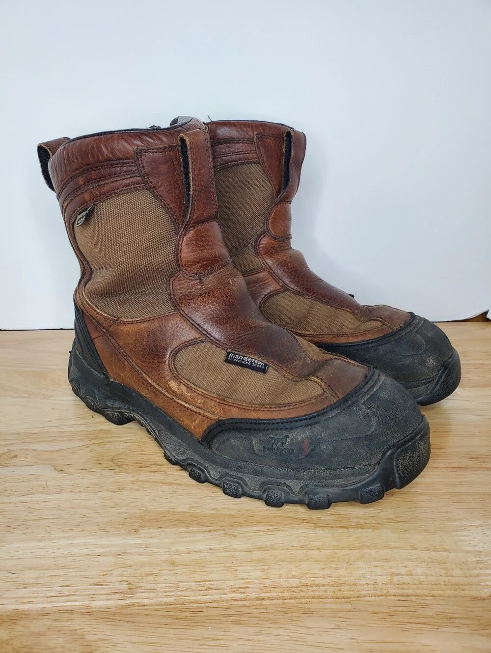 Irish Setter Red Wing Snow Ridge Winter Boots Mens Size 11 EE Brown Side Zip